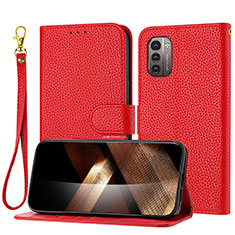 Coque Portefeuille Livre Cuir Etui Clapet Y09X pour Nokia G21 Rouge