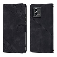 Coque Portefeuille Livre Cuir Etui Clapet YB1 pour Motorola Moto G 5G (2023) Noir