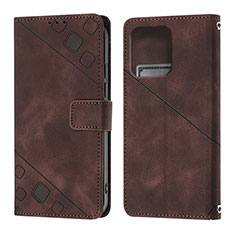 Coque Portefeuille Livre Cuir Etui Clapet YB1 pour Motorola Moto X40 5G Marron