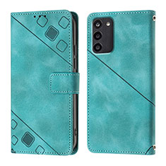 Coque Portefeuille Livre Cuir Etui Clapet YB1 pour Nokia G100 Vert