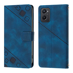 Coque Portefeuille Livre Cuir Etui Clapet YB1 pour Oppo A96 4G Bleu