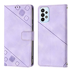 Coque Portefeuille Livre Cuir Etui Clapet YB1 pour Samsung Galaxy A53 5G Violet