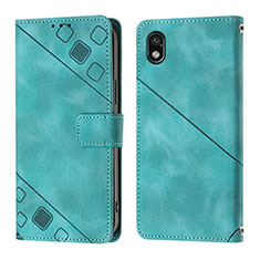 Coque Portefeuille Livre Cuir Etui Clapet YB1 pour Sony Xperia Ace III Vert