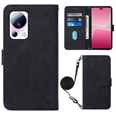 Coque Portefeuille Livre Cuir Etui Clapet YB1 pour Xiaomi Civi 2 5G Noir