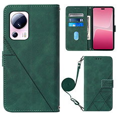 Coque Portefeuille Livre Cuir Etui Clapet YB1 pour Xiaomi Civi 2 5G Vert