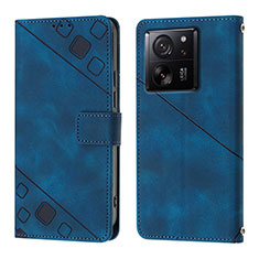 Coque Portefeuille Livre Cuir Etui Clapet YB1 pour Xiaomi Mi 13T 5G Bleu