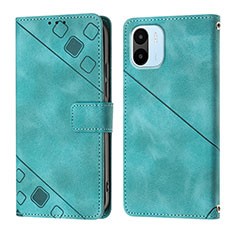 Coque Portefeuille Livre Cuir Etui Clapet YB1 pour Xiaomi Poco C50 Vert