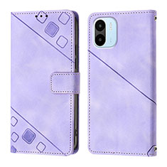 Coque Portefeuille Livre Cuir Etui Clapet YB1 pour Xiaomi Redmi A2 Plus Violet