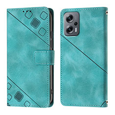 Coque Portefeuille Livre Cuir Etui Clapet YB1 pour Xiaomi Redmi Note 11 Pro+ Plus 5G Vert