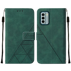 Coque Portefeuille Livre Cuir Etui Clapet YB2 pour Nokia G22 Vert