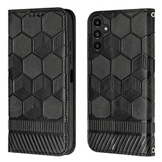 Coque Portefeuille Livre Cuir Etui Clapet YB2 pour Samsung Galaxy A34 5G Noir