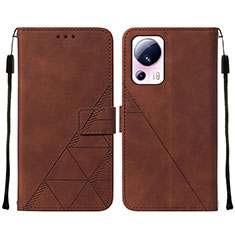 Coque Portefeuille Livre Cuir Etui Clapet YB2 pour Xiaomi Civi 2 5G Marron