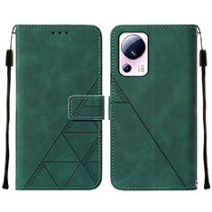 Coque Portefeuille Livre Cuir Etui Clapet YB2 pour Xiaomi Civi 2 5G Vert