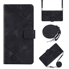 Coque Portefeuille Livre Cuir Etui Clapet YB2 pour Xiaomi Redmi 11A 4G Noir