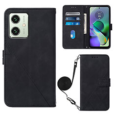 Coque Portefeuille Livre Cuir Etui Clapet YB3 pour Motorola Moto G54 5G Noir