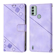 Coque Portefeuille Livre Cuir Etui Clapet YB3 pour Nokia C31 Violet