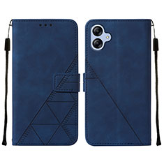 Coque Portefeuille Livre Cuir Etui Clapet YB3 pour Samsung Galaxy A04E Bleu