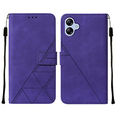 Coque Portefeuille Livre Cuir Etui Clapet YB3 pour Samsung Galaxy A04E Violet