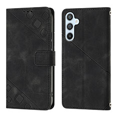 Coque Portefeuille Livre Cuir Etui Clapet YB3 pour Samsung Galaxy A54 5G Noir