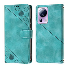 Coque Portefeuille Livre Cuir Etui Clapet YB3 pour Xiaomi Civi 2 5G Vert