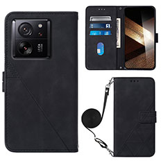 Coque Portefeuille Livre Cuir Etui Clapet YB3 pour Xiaomi Redmi K60 Ultra 5G Noir