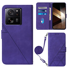 Coque Portefeuille Livre Cuir Etui Clapet YB3 pour Xiaomi Redmi K60 Ultra 5G Violet