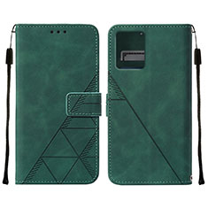 Coque Portefeuille Livre Cuir Etui Clapet YB4 pour Motorola Moto G 5G (2023) Vert