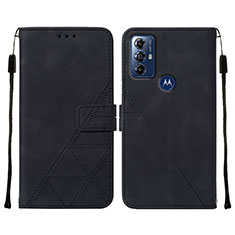 Coque Portefeuille Livre Cuir Etui Clapet YB4 pour Motorola Moto G Play (2023) Noir