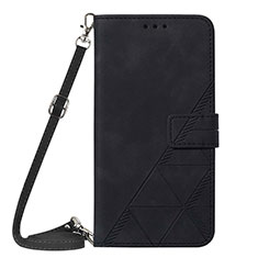 Coque Portefeuille Livre Cuir Etui Clapet YB4 pour Samsung Galaxy A04E Noir