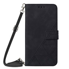 Coque Portefeuille Livre Cuir Etui Clapet YB4 pour Samsung Galaxy F04 Noir