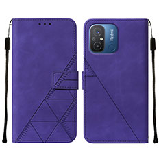 Coque Portefeuille Livre Cuir Etui Clapet YB4 pour Xiaomi Redmi 11A 4G Violet