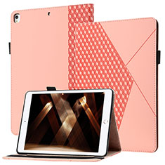 Coque Portefeuille Livre Cuir Etui Clapet YX1 pour Apple iPad 10.2 (2021) Or Rose