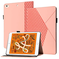 Coque Portefeuille Livre Cuir Etui Clapet YX1 pour Apple iPad Mini 4 Or Rose