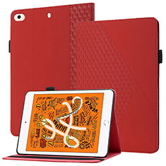 Coque Portefeuille Livre Cuir Etui Clapet YX1 pour Apple iPad Mini 4 Rouge