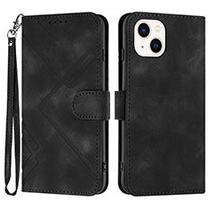 Coque Portefeuille Livre Cuir Etui Clapet YX1 pour Apple iPhone 13 Noir