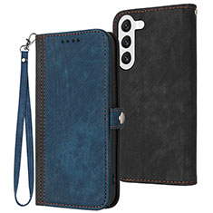 Coque Portefeuille Livre Cuir Etui Clapet YX1 pour Samsung Galaxy S24 5G Bleu