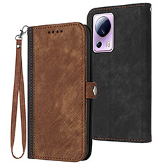 Coque Portefeuille Livre Cuir Etui Clapet YX1 pour Xiaomi Mi 12 Lite NE 5G Marron