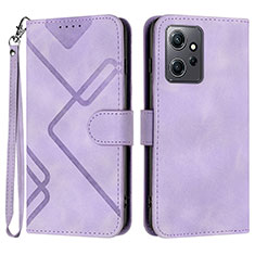 Coque Portefeuille Livre Cuir Etui Clapet YX1 pour Xiaomi Redmi Note 12 4G Violet Clair