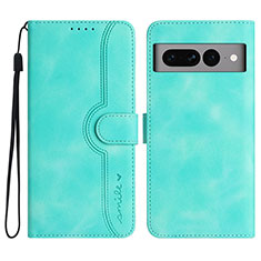 Coque Portefeuille Livre Cuir Etui Clapet YX2 pour Google Pixel 7 Pro 5G Vert