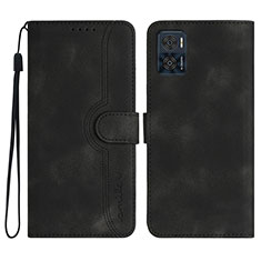 Coque Portefeuille Livre Cuir Etui Clapet YX2 pour Motorola Moto E22i Noir