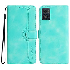 Coque Portefeuille Livre Cuir Etui Clapet YX2 pour Motorola Moto E22i Vert