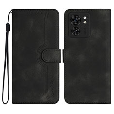 Coque Portefeuille Livre Cuir Etui Clapet YX2 pour Motorola Moto Edge (2023) 5G Noir