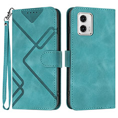 Coque Portefeuille Livre Cuir Etui Clapet YX2 pour Motorola Moto G 5G (2023) Vert