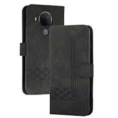 Coque Portefeuille Livre Cuir Etui Clapet YX2 pour Nokia 5.4 Noir