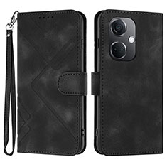 Coque Portefeuille Livre Cuir Etui Clapet YX2 pour Oppo K11 5G Noir