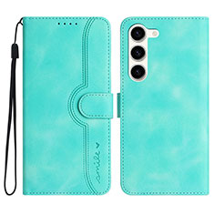 Coque Portefeuille Livre Cuir Etui Clapet YX2 pour Samsung Galaxy S25 5G Vert