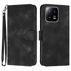 Coque Portefeuille Livre Cuir Etui Clapet YX2 pour Xiaomi Mi 13 5G Noir