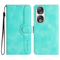 Coque Portefeuille Livre Cuir Etui Clapet YX3 pour Huawei Honor 90 5G Vert