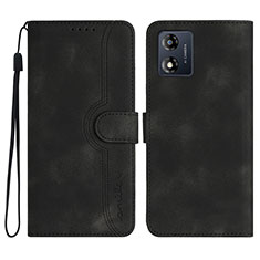 Coque Portefeuille Livre Cuir Etui Clapet YX3 pour Motorola Moto E13 Noir