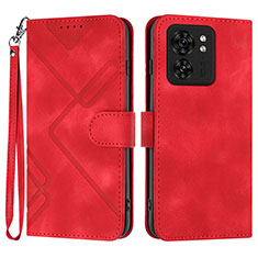 Coque Portefeuille Livre Cuir Etui Clapet YX3 pour Motorola Moto Edge (2023) 5G Rouge